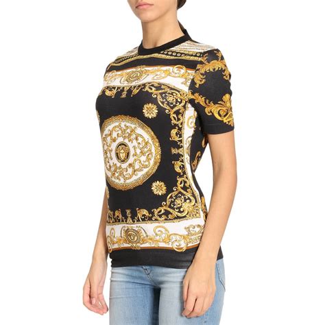 versace tshirt gold|authentic Versace shirt.